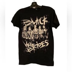 New Black Veil Brides T-Shirt Size X-Small New Without Tags Soft Stretchy Material Bride Tshirt, Bride Top, Veil Brides, Black Veil Brides, Black Veil, Stretchy Material, New Black, Veil, Womens Tops