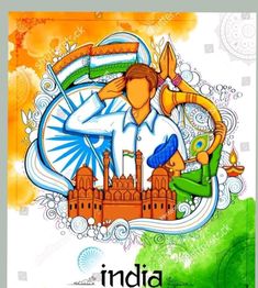 Any Indian Festival Drawing, Festival Of India Drawings, Patriotism Paintings India, Poster On Patriotism India, Independence Day Drawing Ideas India, Har Ghar Tiranga Drawing, Patriotic Drawings India, 15 August Independence Day Sketch, Indipendente Day Drawing Idea