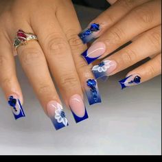 15 Nails, Virgo Birthday, Chrome Nails Designs, Birthday Nails, Prom Nails, Nails Inspo, Chrome Nails, Nails Designs, Blue Nails