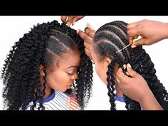 OMG😱!! No Hot Water, No Heat Needed For This Curly Crochet Braid Hairstyle Using Braid Extension - YouTube Crochet Extensions, Curly Crochet Braids, Curly Braids, Crochet Hair Extensions, Kanekalon Hairstyles, Beautiful Video