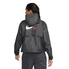 Nike Women's Club America 2021/22 Woven Jacket Black/White Logo Nike Functional Outerwear For Sports Events, Nike Black Outerwear For Sports Events, Nike Windbreaker For Sports Events, Nike Functional Windbreaker For Sports Events, Winter Sports Windbreaker With Reflective Logo, Winter Sports Outerwear With Reflective Logo, Urban Style Outerwear With Logo Print, Sporty Graphic Print Outerwear For Sports Events, Sporty Outerwear With Graphic Print For Sports