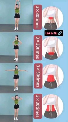 the instructions for how to do an exercise with your waist and back, in this video