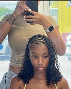 #braids #goddessboxbraids #cornrows Lemonade Braids Natural Hair, Fulani Afro, Lemonade Fulani Twist, Lemon Fulani Braids, Short Lemonade Braids, Cornrow Twist Hairstyles, Fulani Braids On Natural Hair, Short Fulani Braids