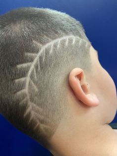 Baseball Hair Design, Baseball Hair Cuts Boys, Baseball Fade Haircut, Baseball Mohawk Hair, Baseball Laces Haircut, Baseball Design Haircut, Baseball Boys Haircut, Boys Baseball Haircut