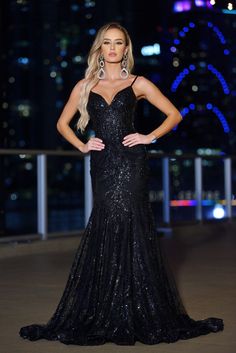 Lyra Gown - Black Black Evening Gown With Corset Back, Glamorous Black Floor-length Dress, Black Embellished Fitted Ball Gown, Luxury Black Gown With Sheer Bodice, Black Fitted Gown With Sheer Bodice, Trumpet Skirt, Pageant Dress, Mermaid Gown, Corset Style