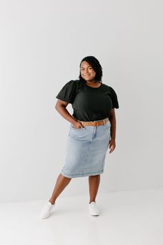 A classic skirt you can reach for season after season, the exclusive 'Leah' Denim Skirt in Light Wash will become an instant favorite in your closet! This stretch denim skirt with minimal distressing and no slits is the perfect blend of modesty, comfort, and style. The light wash is perfect for creating a wide range of casual outfits. Designed by us with you in mind, we think you are going to fall in love with this skirt as much as we did! 97% Cotton 3% Spandex Machine Wash Cold Do Not Bleach Ha Stretch Denim Skirt, Classic Skirts, Denim Skirt Outfits, Denim Wash, Skirt Outfits, Stretch Denim, The Light, Denim Skirt, Fall In Love