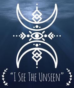 an underwater scene with the words, i see the unseen'in white on a blue background