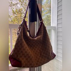 Authentic Gucci Gg Bag Condition: Has Some Color Transfer On Some Of The Corners And Has Some Stains Inside The Bag For All The Details Please Refer For The Pictures. With Dust Bag Gucci Gg Bag, The Bag, Gucci Handbags, Gucci Bags, The Details, Gucci Bag, Dust Bag, Gucci, Handbags