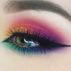 Hd Make Up, Eyeshadow Products, Pride Makeup, Rainbow Makeup