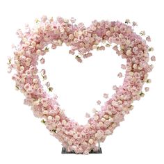 Floral 3D Backdrop for Open Heart Stand - Pink Floral Backdrop Wedding, 3d Backdrop, Flower Foam, Anand Karaj, Ceiling Draping, Diy Photo Backdrop, Backdrop Frame, Floral Backdrop, Diy Backdrop