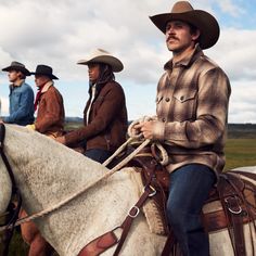 This rugged, western-inspired shirt jacket is crafted from comfortable, durable 100% wool and is fully poly lined for additional warmth on frontier mornings. It has a spread collar, a single-point back yoke, two chest pockets with flaps and button closures, a one-button cuff and button front. At Stetson, we've been outfitting men who venture into cold, weather-worn territories since 1865—this is quality you can rely on. Spread Collar 1 Point Back Yoke 2 Pockets Button Front 1 Button Cuff Full Po Lumberjack Style Men Outfits, Country Style Outfits Mens, Wool Shirt Jacket, Lumberjack Style, Cowboy Pictures, Country Style Outfits, Classic Style Outfits, Denim Boots, Toddler Boots