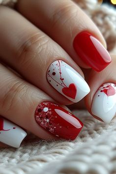 Nails 2024 Trends Valentines, Trending Valentines Nails, Sparkly Valentines Nails, Valentines Day Nails Designs 2024, 2024 Valentines Nails, Valentine Nails 2024, Valentin Nails Designs Love, Valentines Nails 2024, Elegant Valentines Nails