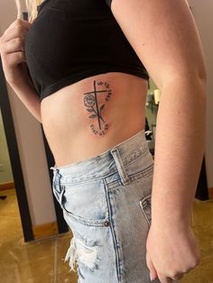 #tattoo #cross #deathdate #tattoofordad Rib Tattoo For Lost Loved One, Rose Tattoo For Passed Loved Ones, Tattoo For A Lost Friend, Passed Friend Tattoo, Tattoos For Women Lost Loved One, Rose Remembrance Tattoo, Rose Tribute Tattoos, Lost Someone Tattoo Ideas, Rose Tattoo For Lost Loved One