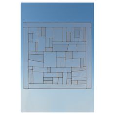 a piece of art that looks like it is made out of squares and rectangles