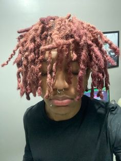 Men Dreads, Dyed Locs, Red Dreads, Dread Styles