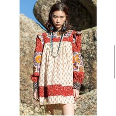 Beautiful Brand New Alix Of Bohemia Dress Orange Bohemian Dresses With Ruffles, Alix Of Bohemia 2023, Multicolor Printed V-neck Boho Dress, Shibori Dress, Bandana Dress, Alix Of Bohemia, Bohemia Dress, Multicolor V-neck Boho Print Mini Dress, Multicolor Boho Print V-neck Mini Dress