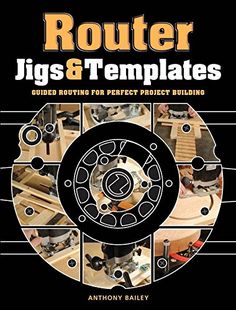 the cover of router jis and templates, with pictures of various tools