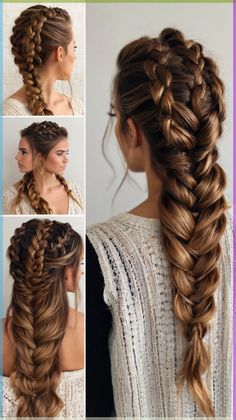 💇 Dreaming of a new you? Create the illusion of thicker hair with this Classic French Braids Hair Styles Updo Braids Hair styles Updo. Learn how to style sleek, straight locks. Suitable for all face shapes and hair textures. Easy to maintain and style at home. Click for a step-by-step guide! #ClassicFrenchBraidsHairStylesUpdoBraidsHairstylesUpdo Trendy Summer Hairstyles, Braided Updo Hairstyles, Braids Step By Step, Updo Ideas, Updo Braids, Dutch Braid Hairstyles, Braiding Your Own Hair, Dutch Braids, French Braids