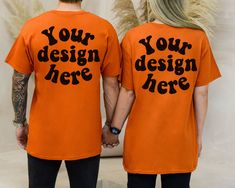 Are you finally ready to launch your new designs while searching for beautiful Gildan 5000 t-shirt mockups for your e-commerce business?     Today is your lucky day! You have stumbled upon an amazing selection of unique and beautiful mockups for your Gildan 5000 texas orange t-shirt. Simply drag your design onto the mockup and you are ready to go. This saves you time and effort, which can be used elsewhere to focus on other important tasks.  What you will get : Gildan 5000 texas orange T-shirt Mockup :   - 1 jpg file (free of watermarks)   - 5000 px X 4000 px  - 300 dpi   Please note that NO physical item will be shipped. This is a digital file.  COPYRIGHT & TERMS OF USE   This file is subject to © COPYRIGHT and is the intellectual property of ©Thibophotos. PERSONAL AND COMMERCIAL USE IS A Orange Crew Neck Shirt For Streetwear, Orange Casual T-shirt With Custom Print, Casual Orange T-shirt With Custom Print, Casual Orange Tops With Custom Print, Orange Cotton T-shirt With Custom Print, Orange Crew Neck Top With Custom Print, Orange Crew Neck T-shirt Relaxed Fit, Orange Relaxed Fit Crew Neck T-shirt, Orange Cotton Tops With Custom Print