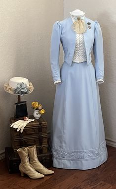 Victorian Modern Dress, 1900 Womens Fashion, 1890s Dress Poor, 1890s Outfits, Edwardian Dress Casual, 1800 Outfits, 1800s Fashion Women, Edwardian Fashion Modern, 1650s Fashion