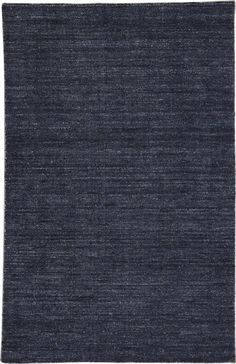 a dark blue rug with white border