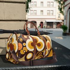 Kate McEnroe New York 60s Mid Mod Geometric Retro Travel Bag, MCM 70s Groovy, Hippie Bold Abstract Duffel Bag, Mid Century Modern Carry on Bag - 123481223Duffel Bags30499778719530606373 Mid-century Brown Shoulder Bag For Travel, Retro Brown Bag For Daily Use, Retro Brown Shoulder Bag With Large Capacity, Brown Retro Shoulder Bag With Large Capacity, Retro Large Capacity Travel Bag For Everyday Use, Retro Multicolor Large Capacity Bag, Retro Multicolor Bag With Large Capacity, Retro Brown Travel Bag For Everyday Use, Retro Brown Travel Bag For Daily Use