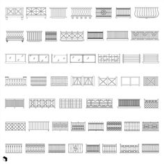 Cad Railings and Fences PNG - Toffu Co Fence Design Drawing, Railing Drawing, Balcony Design Drawing, Modern Balcony Grill Design Railings, Balcony Railing Design Modern, Reling Design, Farm Entrance, French Balcony, Modern Balcony