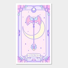 a tarot card with the word strength on it