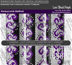 the front and back cover of a digital album with purple designs on it, including an abstract