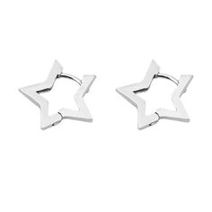 Product Description: 1. Product Name: Star Earrings 2. Product size: A/B:1.4cm(0.55in) C:1.8*1.6cm(0.71*0.63in) 3. Product style: Star 4. Product color: silver,gold 5. Product material: alloy Product features: 1. Made of high quality material, durable and practical. 2. A quick and easy way to dress up your holiday. 3. Use this item to add festive atmosphere to your holiday party. 4. All our products are made with our warm hearts and best wishes. We hope our products can bring a lot of warmth and Earrings Y2k, Star Dangle Earrings, Star Hoop Earrings, Y2k Star, Star Stud Earrings, Cute Star, Star Earrings Stud, Cute Stars, Shining Star