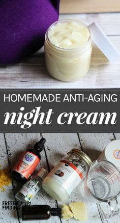 Homemade Night Cream, Anti Aging Homemade, Oil Cleansing, Anti Aging Night Cream, Diy Kosmetik, Anti Aging Beauty, Anti Aging Tips