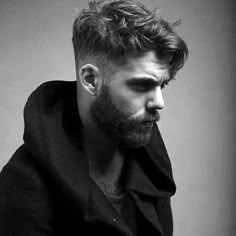 Haircut Mens, Hair Myth, Beard Haircut, Mid Fade, Beard Fade, Beard Hairstyle