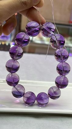 Material:Purple Amethyst Quartz beads size :  17mm quantity: one strand  6mm approx 29 pcs one strands 7mm approx25 pcs one strands 8mm approx 22 pcs one strands 9mm approx 21pcs one strands 10mm approx 19 pcs one strands 11mm approx 18pcs one strands 12mm approx 16 pcs one strands 13mm approx 16 pcs one strands 14mm approx 15 pcs one strands 15mm approx 14pcs one strands 16mm approx 14 pcs one strands 17mm approx 13pcs one strands 18mm approx 13pcs one strands 19mm approx 12pcs one strands 20mm Elegant Round Purple Crystal Bracelet, Elegant Purple Round Crystal Bracelet, Purple Amethyst Bead Jewelry, Purple Bracelets With 8mm Round Beads, Amethyst Faceted Beads Bracelet, Purple Round Beads Crystal Bracelet For Healing, Purple Polished Round Bead Jewelry, Amethyst Beaded Bracelets With Faceted Beads, Faceted Amethyst Beads Bracelets