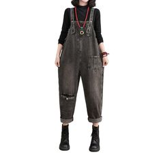 Make a statement with our vintage-inspired grey women's denim jumpsuit from the 2023 Autumn Collection a perfect blend of y2k trend and modern fashion!Why You'll Love ItMeticulously tailored for the modern fashionista. this jumpsuit is an ode to the millennial's legendary fashion sense. From its painted prints to its sanded finish. each detail promises to transform your look into a timeless masterpiece.Unmissable Highlights: Y2K Inspired: Turn heads with this jumpsuit. a symbol of youthful exube Highlights Y2k, Womens Denim Jumpsuit, Denim Dungaree, Jeans Overall, Autumn Collection, 2023 Autumn, Comfy Sweaters, Denim Jumpsuit, Grey Women