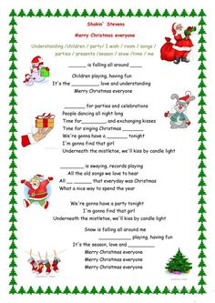 a christmas poem with santa claus and other things to write in the text on it