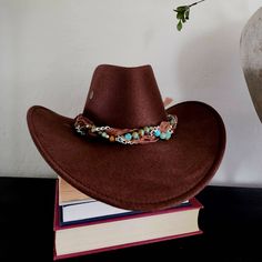 Desert Dreaming This Earth Toned Hat Is Adorned With A Stunning Fabric And Bead Weaved Accessory. Perfect Addition To Completing Your Outfit. Condition: Brand New Material: Faux Suede Size: 56-58 Cm/22 -22.8 Inches Style: Unisex Keywords: Western, Stagecoach, Country, Cowboy, Cowgirl, Concert, Wedding, Bachelorette, Bridal, Burning Man, Stampede, Rodeo, Ranch, Burningman, Gifts For Boyfriend,Gifts For Dad, Gifts For Him, Birthday Gifts, Gifts, Festival, Costume, Nashville, Texas, Trendy Hats, Ro Country Style Brown Felt Hat For The Beach, Brown Wide Brim Beaded Hat, Beaded Brown Wide Brim Hat, Brown Beaded Wide Brim Hat, Handmade Brown Felt Hat For Beach, Handmade Brown Felt Hat For The Beach, Western Brown Felt Hat For Beach, Western Brown Felt Hat For The Beach, Western Style Brown Felt Hat For The Beach