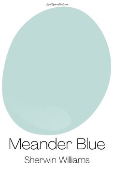 the cover of meander blue by sherylin williams, featuring an oval shape