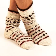 You will get 10% off when you buy 2 items and 20% off when you buy 4 items or more from my store! You will see the discount during checkout. Surprise your lover or friend with these beautiful long ornamented socks. Ornaments for the socks are made from traditional lithuanian and scandinavian patterns. Inspiration for these socks came from long-lived lithuanian knitting traditions where the main value of the socks is longevity and warmness necessary to survive in long cold winters. Socks are made Handmade White Socks For Gifts, Handmade White Socks As Gift, Handmade White Socks For Gift, Scandinavian Pattern, Men Socks, Socks Men, Winter Socks, Warm Socks, Striped Socks