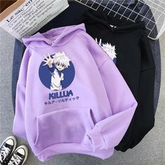 Killua Hoodie available in T-shirt, hoodie, tank top, longsleeve, multi color and size S M L XL XXL 3XL 4XL 5XL. Shipping from the US. Easy 30 day return policy - Shop now! 6.1-ounce, 100% cotton .Double-needle neck, sleeves and hem; Roomy Unisex Fit. Ash is 99% cotton, 1% poly; Sport Grey is 90% cotton, 10% poly; Dark Heather is 50% cotton, 50% polyester .Decoration type: Digital Print. Made by Gildan Hunter X Hunter Hoodie, Harajuku Hoodie, Harajuku Sweatshirt, Streetwear Clothes, Anime Inspired Outfits, Cut Sweatshirts, Streetwear Tops, Anime Merch, Anime Clothes