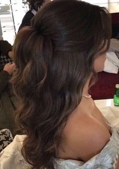 Simple Prom Hair, Guest Hair, Ball Hairstyles, Long Hair Color, Prom Hairstyles For Long Hair, Hair Stylies, Long Brown Hair, Hairdo For Long Hair