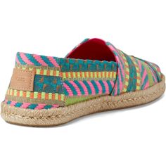 Brand New Without Box. Not Water Resistant Fashion Casual Rope Wrapped Espadrille Multicolor Flat Espadrilles With Woven Sole, Fabric Espadrilles With Woven Sole, Multicolor Espadrilles With Woven Sole For Vacation, Rope Wrapped, Womens Toms, Toms Shoes, Loafer Flats, Flat Shoes Women, Water Resistant