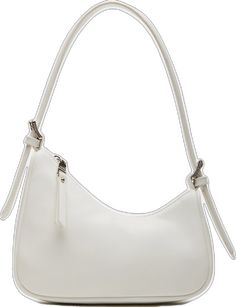 Versatile Shoulder Baguette Bag With Zipper Pocket, Versatile Baguette Shoulder Bag With Zipper Pocket, White Shoulder Bag With Zipper Closure, White Versatile Shoulder Bag With Zipper Pocket, Versatile White Shoulder Bag With Zipper Pocket, Shoulder Bag With Zipper Pocket, Modern Crossbody Shoulder Bag With Zipper, Chic White Hobo Bag With Zipper Closure, Modern White Shoulder Bag With Zipper Pocket