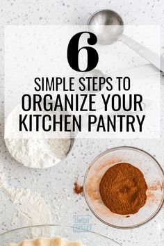 the steps to organize your kitchen pantry