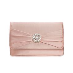 PRICES MAY VARY. ADD INSTANT ELEGANCE TO YOUR LOOKS - This Charming Tailor Evening clutch bag is made of smooth satin fabric in a classy flap envelope silhouette, which is elegant, versatile, and utterly on trend for your next occasion. And the distinct crystal-encrusted and pleated accent on the flap front add perfect element to your daily or dress-up looks. PERFECT SIZE -This clutch purse is designed in an ideal size (W9.1 x H5.5 x D1.6 inches, or W23 x H14 x D4 cm), fits in cell phone of any Fancy Clutch Purse, Formal Purse, Fancy Clutch, Embellished Clutch, Pink Clutch, Cosmetic Box, Evening Clutch Bag, Evening Clutch, Bag For Women