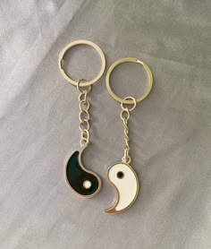 Unique Ying Yang Keychains Set. This is a set of two keychains. All earrings will ship with backs and extra backs :) Gift packaging is available for all occasions Just hit me up! Sterling silver posts are naturally soft due to the high silver content (just bend them back into shape if they get out of whack). Clean your jewelry after each wearing with a soft cloth. I LOVE earrings. But I only have two ears and three pierces so I decided to open a small online shop to share with everyone. This is Ying Yang Earrings, Matching Key Chains, Beat Friends, Hand Jewelry Rings, Diy Kandi Bracelets, Diy Photo Book, Bff Jewelry, Pink Wallpaper Girly