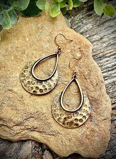 "Antiqued bronze plated zinc alloy and raw brass ear wires 2.25\" L x 1.25\" W  ▲ To see more, click here to return to my shop: https://www.etsy.com/shop/AspenGlowStudio ▲ Don't forget to favorite my shop for updates Please be careful with your jewelry, they have parts and pieces that will come apart if not handled gently." Drop Dangle Earrings, Etsy Earrings Dangle, Raw Brass, Ear Wires, Antique Bronze, Antique Gold, Zinc Alloy, Jewelry Earrings Dangle, Don't Forget