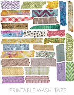 the printable washi tape collection