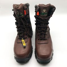 Rocky Sport Utility Max Steel Toe Work & Safety Boots Men's Size 9.5 Ee Condition: New With Box. Box Has Minor Cosmetic Damage Size: Us 9.5 Ee Color: Brown Fq0006486 Heel Height: 2 Inches Sport Utility Outsole Waterproof Stell Toe Imported Steel Toe Work Boots For Outdoor Activities, Protective Toe Work Boots For Outdoor Activities, Outdoor Boots With Protective Metal Feet And Plain Toe, Brown Safety Lace-up Boots, Brown Lace-up Hiking Boots For Safety, High-top Steel Toe Work Boots For Walking, Brown Lace-up Waterproof Safety Boots, Brown Waterproof Safety Boots With Round Toe, Lace-up Work Boots With Protective Metal Feet For Walking