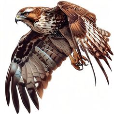 Intricate Hawk Tattoo Sketches Red Tailed Hawk Photography, Eagle Tattoo Sketch, Falcon Sketch, Pictures Of Wild Animals, Hawk Drawing, World Is Yours Tattoo, Hawk Photography