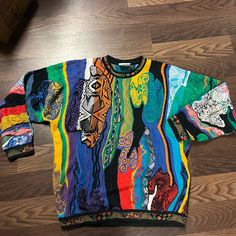 Rare Vintage Coogi Sweater. Excellent Condition Coogi Sweater, Clothing Sites, 90s Dress, 90s 2000s, Ugly Sweater, Colorful Sweaters, Dream Closet, Sweater Dress, Blue Green